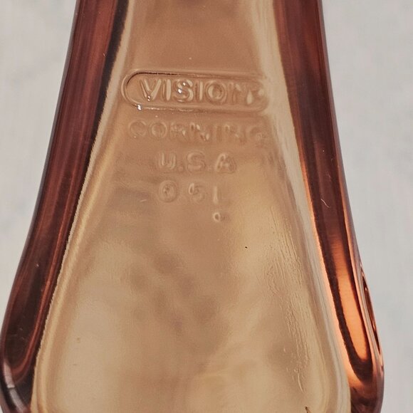 Pyrex Visions Amber Sauce Pan 6" CorningWare France kitchen .5 qt glassware - Picture 5 of 8